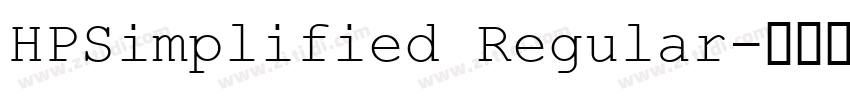 HPSimplified Regular字体转换